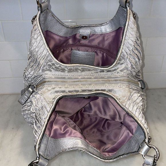 Coach Maggie Madison Signature Pleated Hobo Bag RARE - Picture 12 of 16